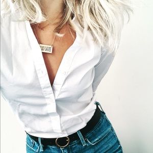 H&M White Button down